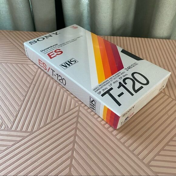 Sony VHS Tape Blank Media T-120 Dynamicron ES SP 2hrs LP 4 hrs EP 6hrs Video New - Picture 4 of 6